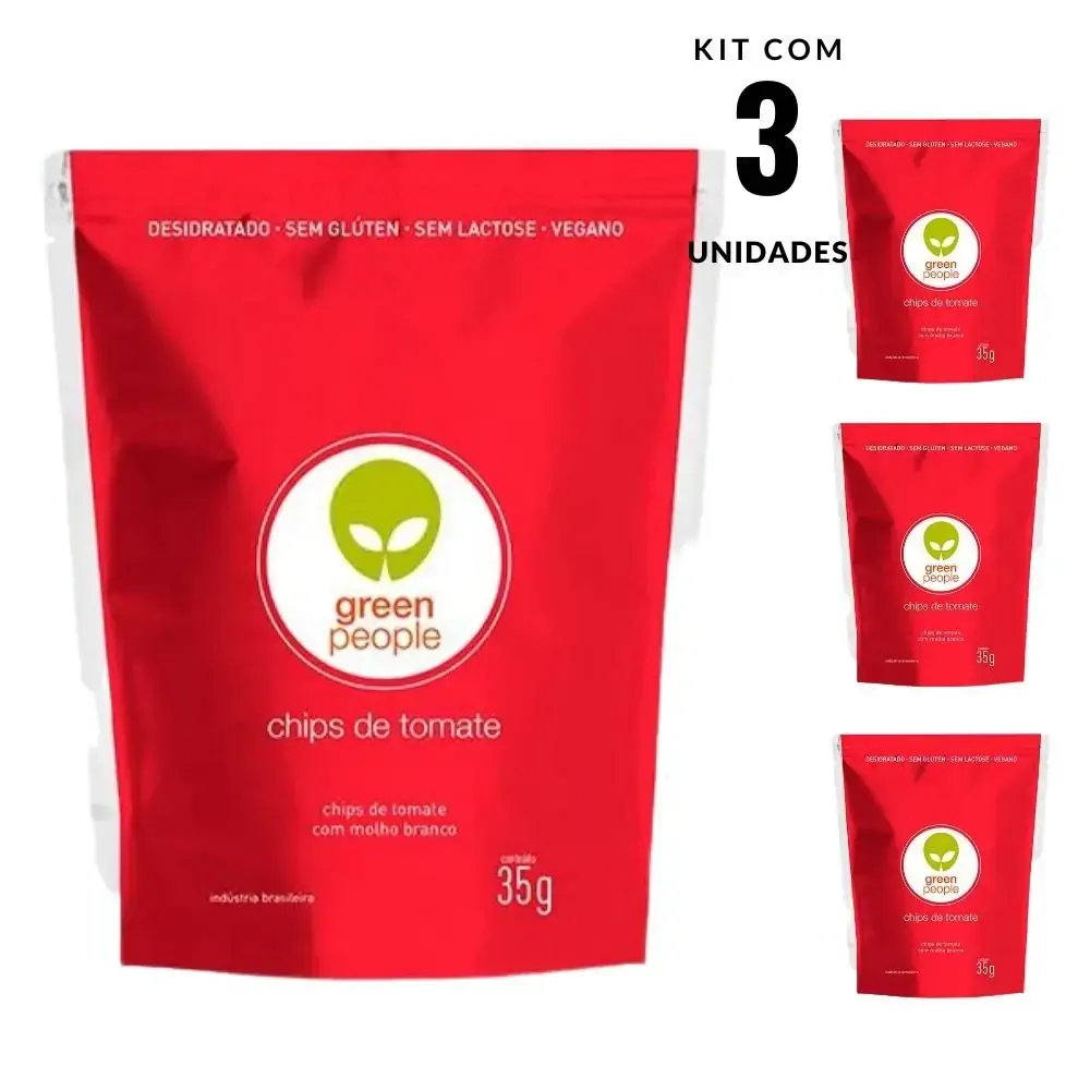 Chips Tomate Com Molho Branco Greenpeople Sachê 35g