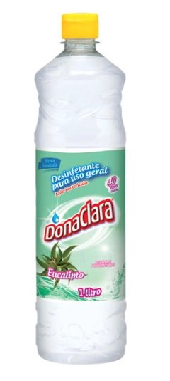 Desinfetante Bactericida Eucalipto Dona Clara Frasco 1l