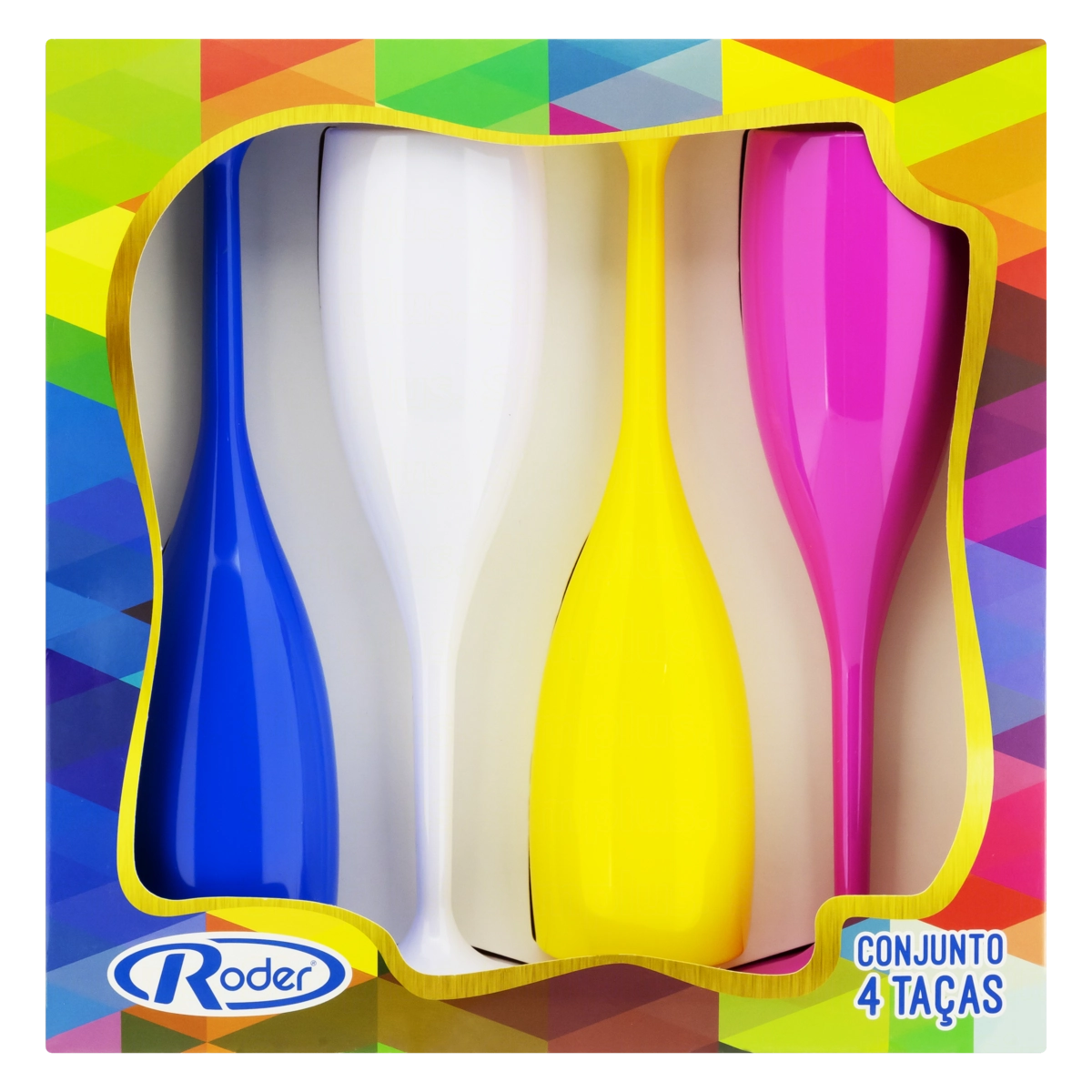 Conjunto Taça 180ml Roder Caixa 4 Unidades
