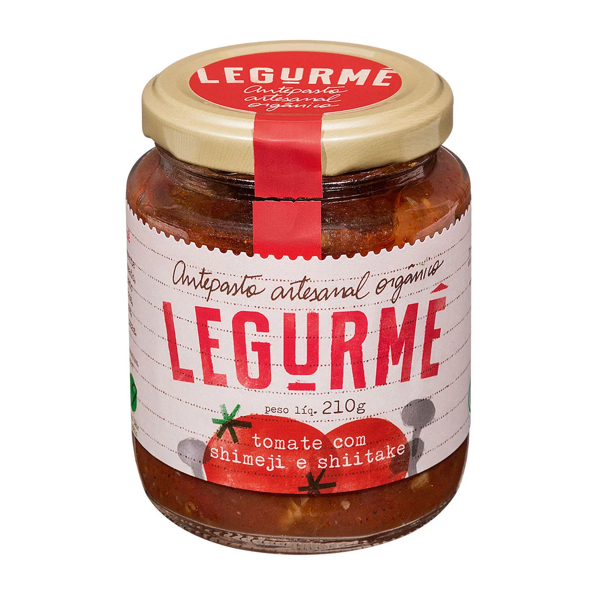 Antepasto Artesanal Orgânico Tomate Com Shimeji E Shiitake