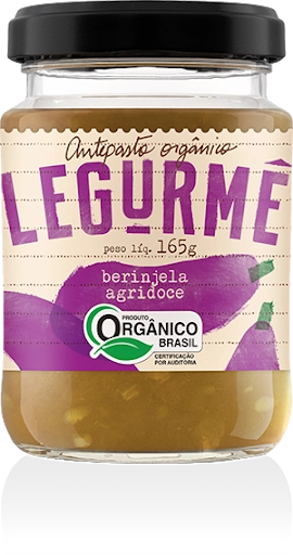 Antepasto Artesanal Orgânico Berinjela Agridoce Picante