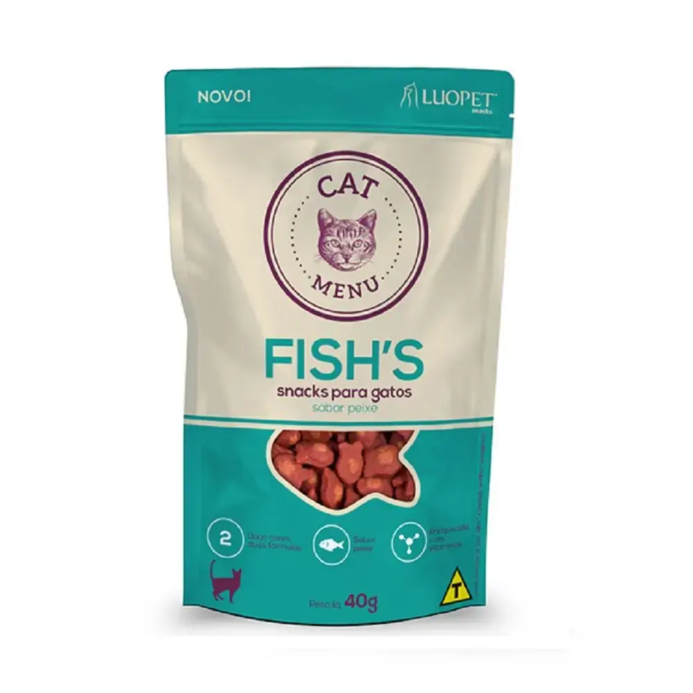 Petisco Loupet Cat Menu Fishs Para Gatos 40g