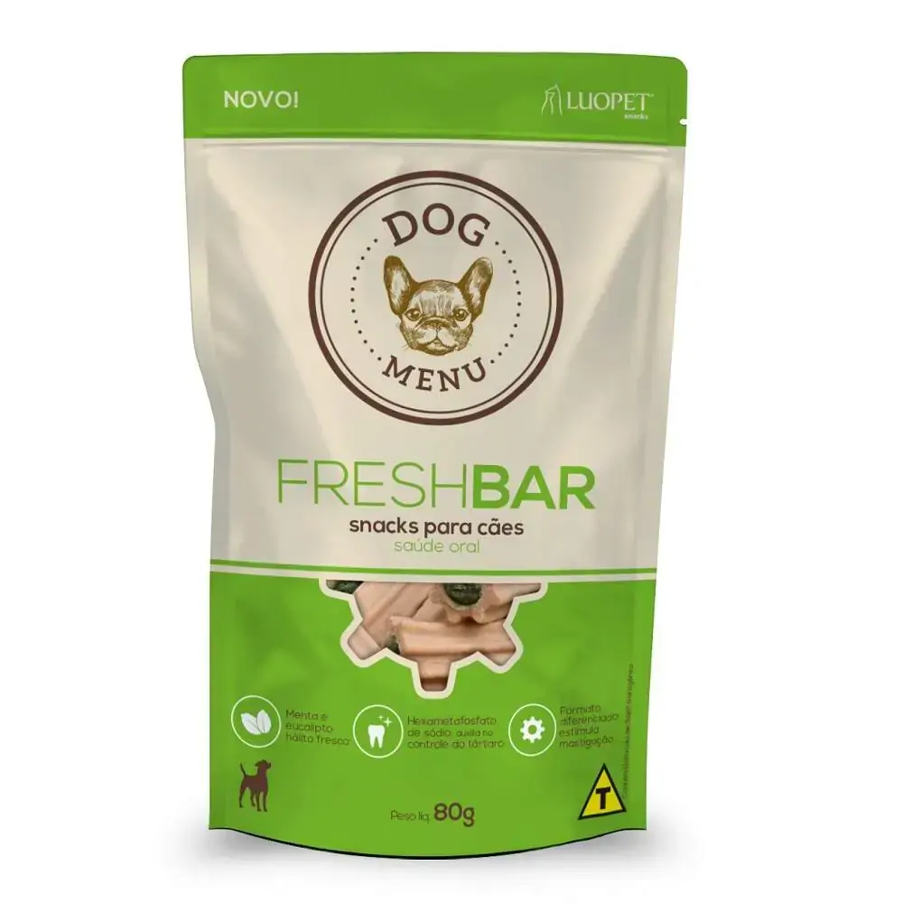 Petisco Luopet Dog Menu Fresh Bar Para Cães 80g
