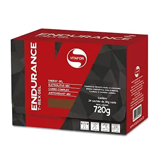 Endurance T Rex Gel Frutas Citricas 12 Sachês 30g Vitafor
