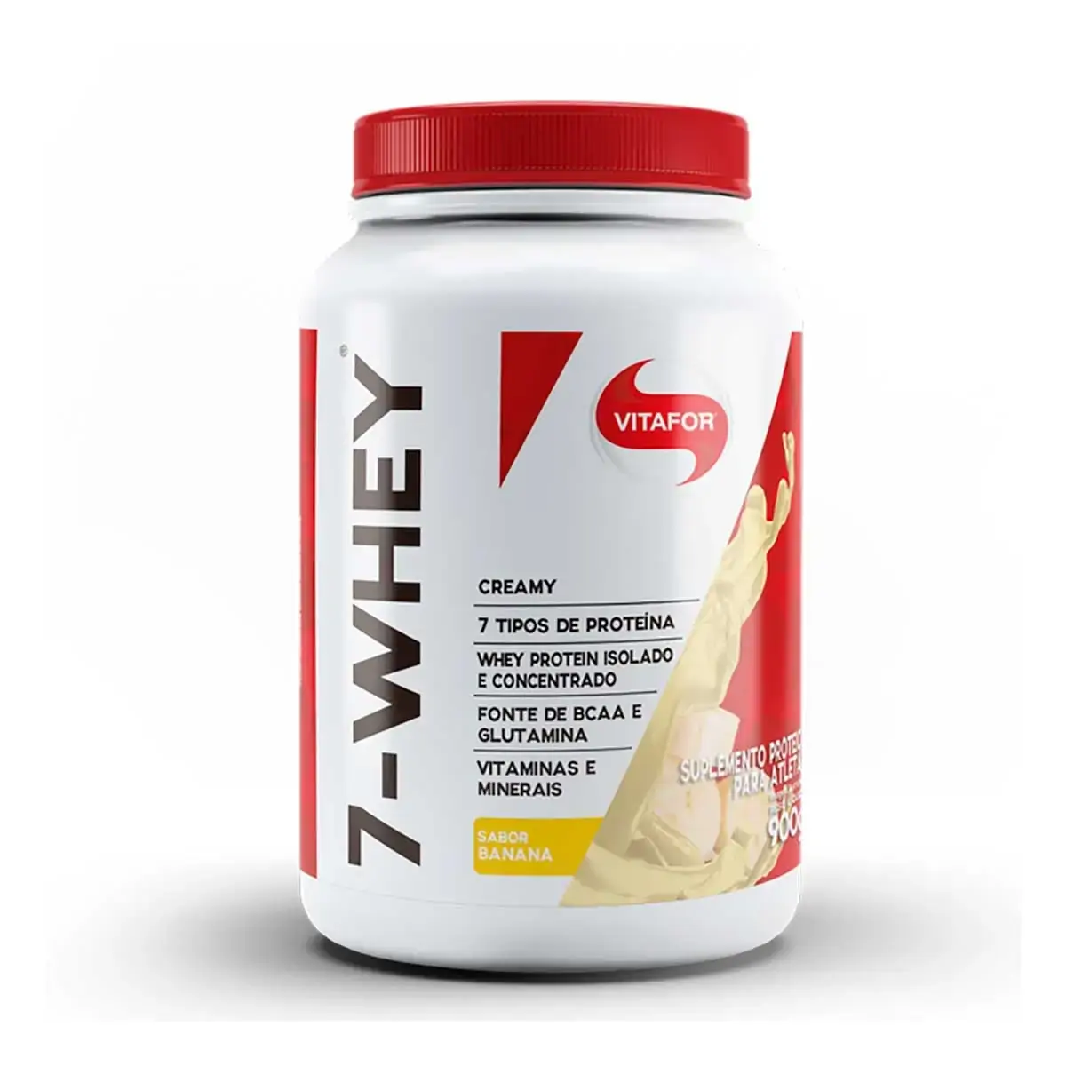 7 Whey Creamy Sabor Banana 900g Vitafort