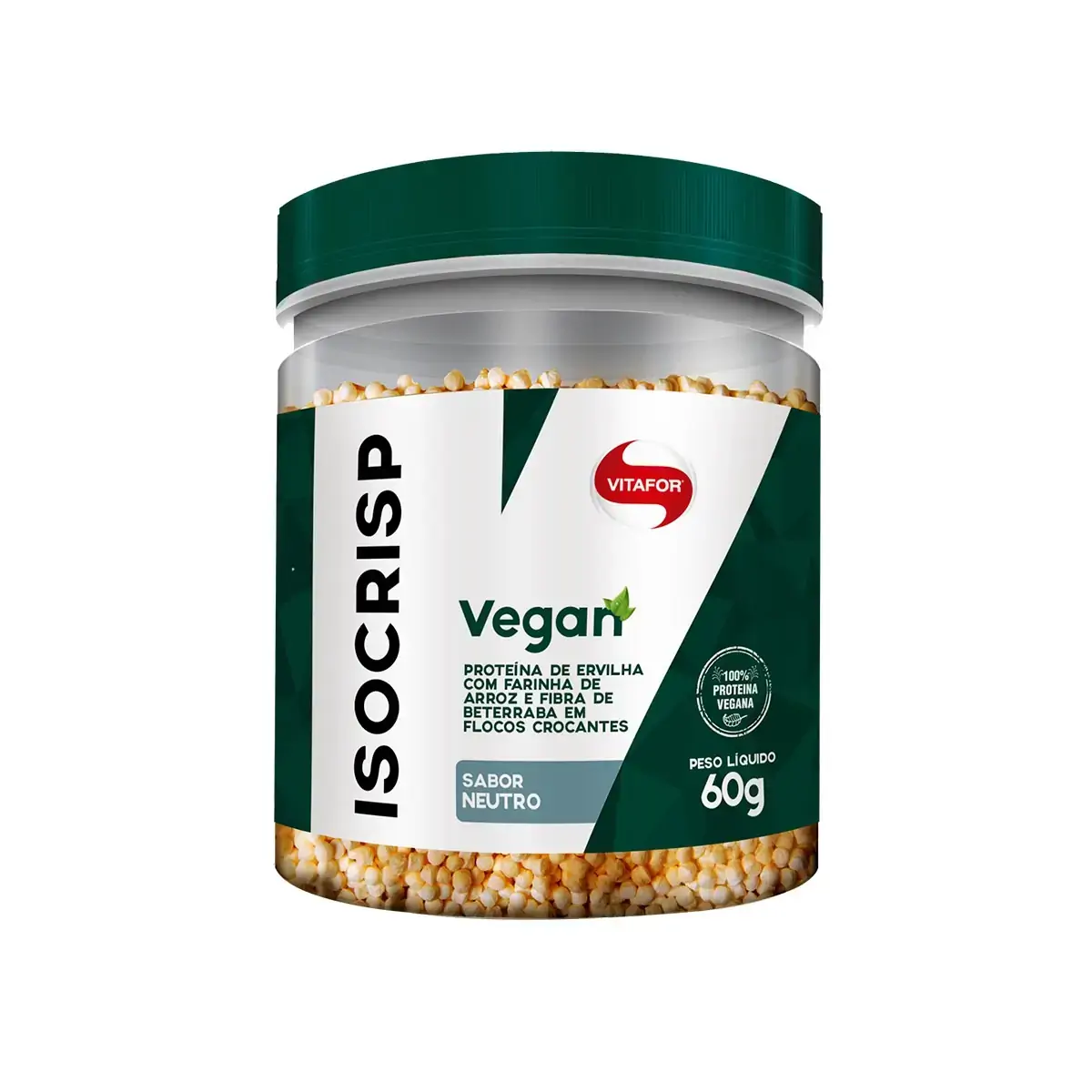 Isocrisp Vegan Proteína de Ervilha em Crispies Crocantes Vitafor 60g