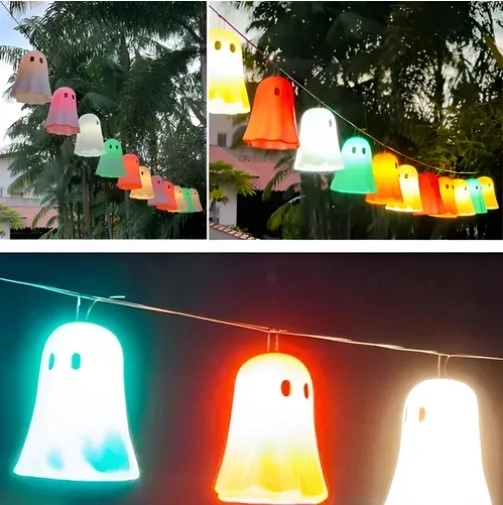 Fantasma Plastico C/soquete Halloween