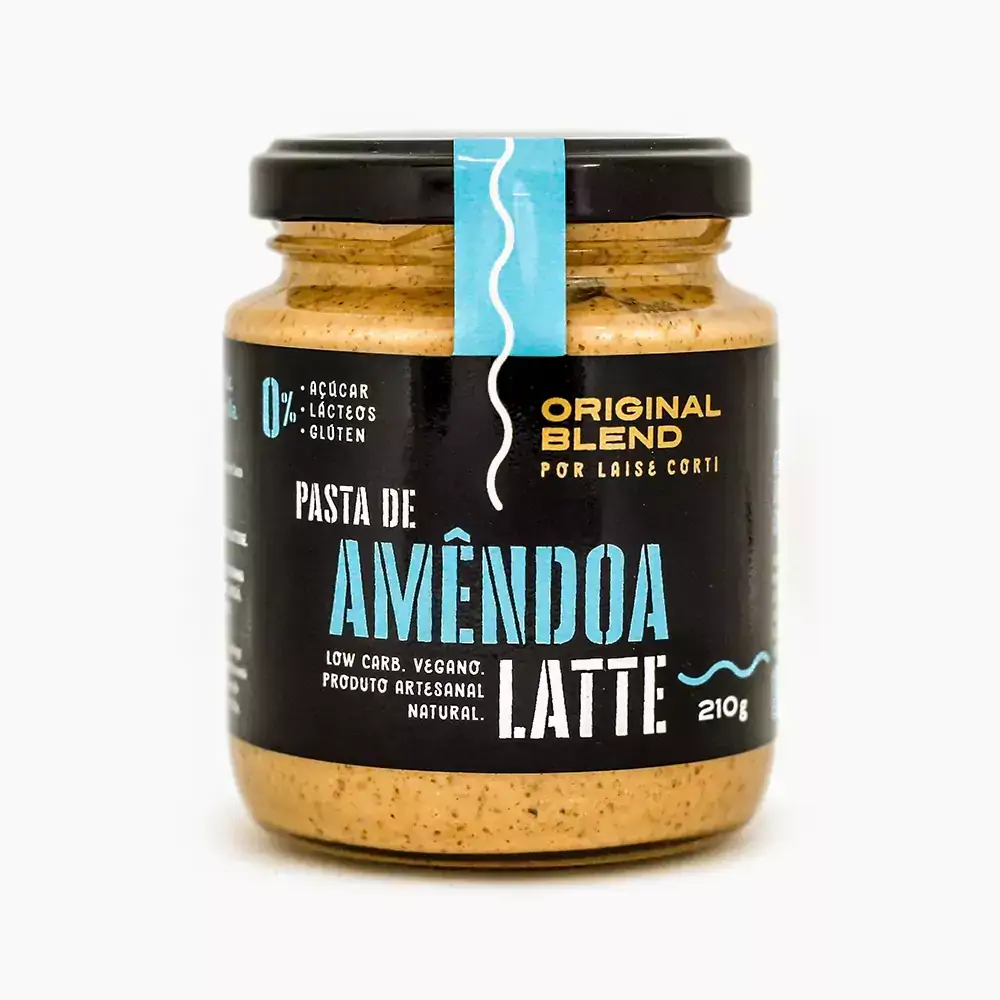 Pasta de Amêndoa Latte Vegano Original Blend 210g