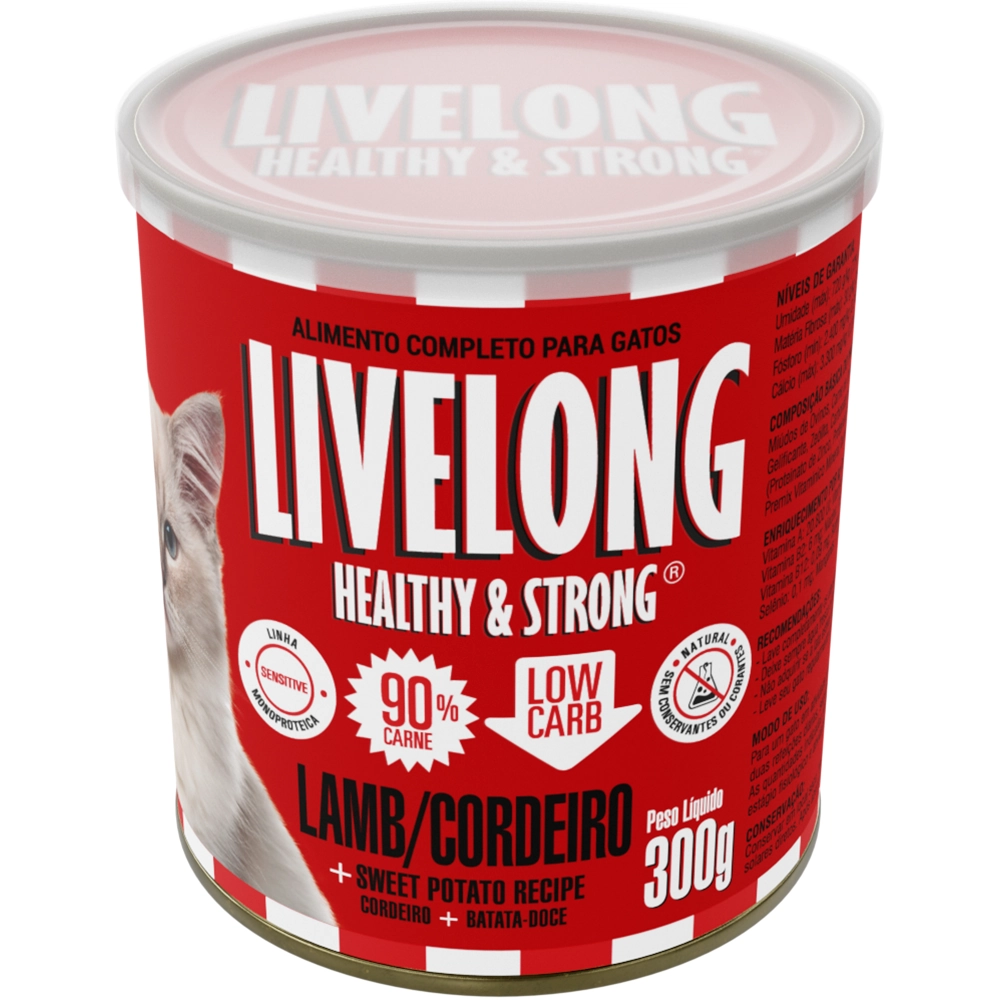 Delicias de Cordeiro para Gatos 300g - Livelong