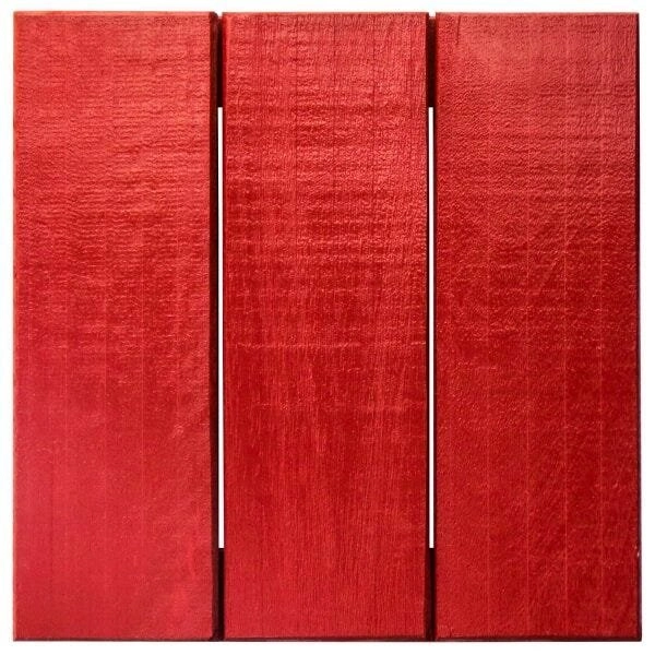 Deck Em Placa Colorido Painel Modular 30x30 Madersilva Tomate Seco
