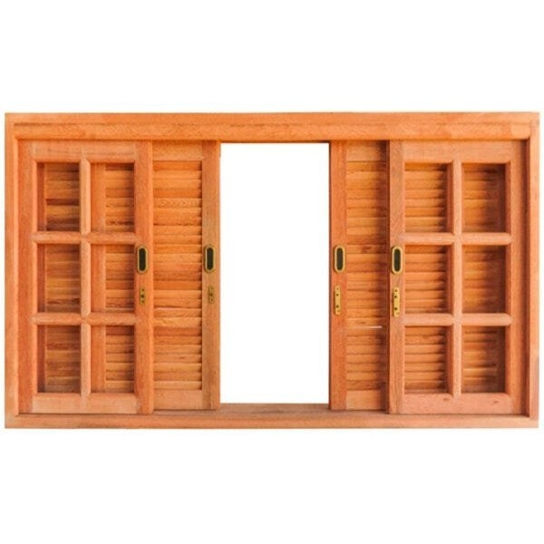 Janela Veneziana Correr Quadriculado Madersilva 1,20m X 1,40m
