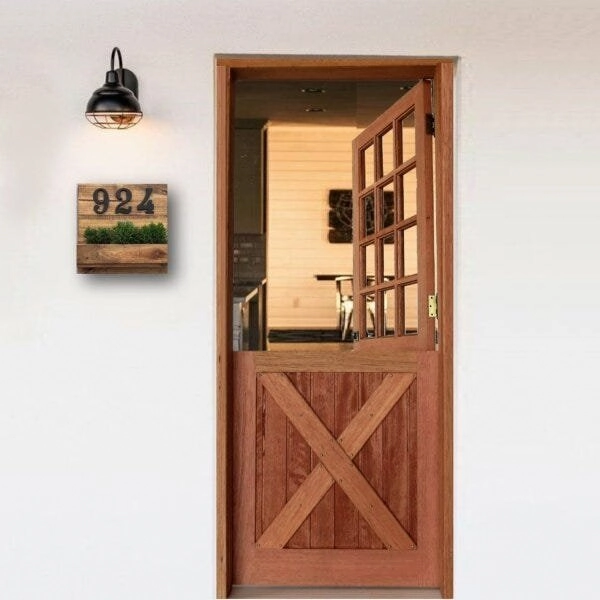 Kit Porta De Madeira 210x82cm Holandesa Maciça Madersilva Cedro