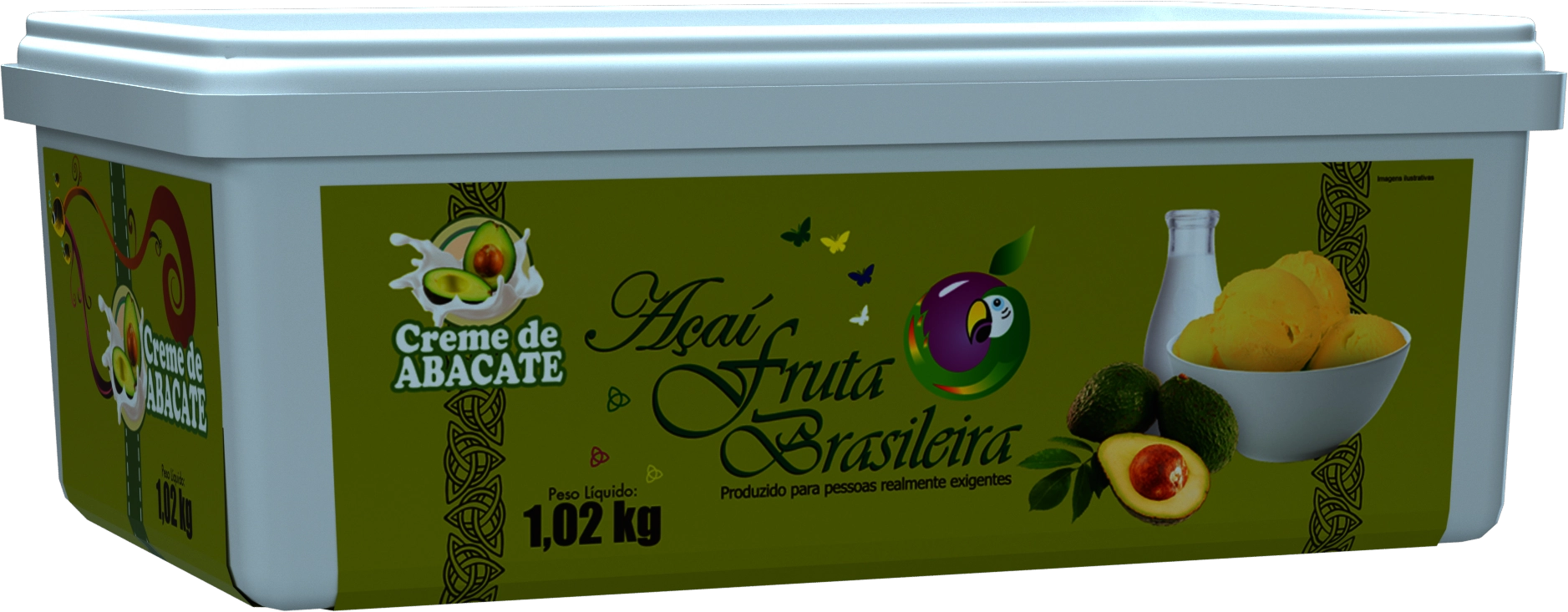 Acai Fruta Brasileira Creme De Abacate 1,02kg