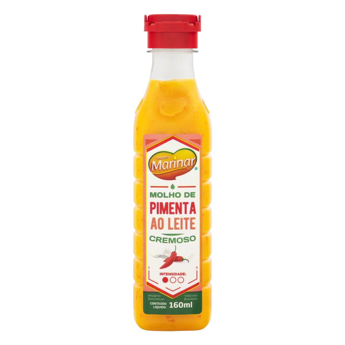 Molho De Pimenta Ao Leite Cremoso Tempero Marinar Frasco 160ml