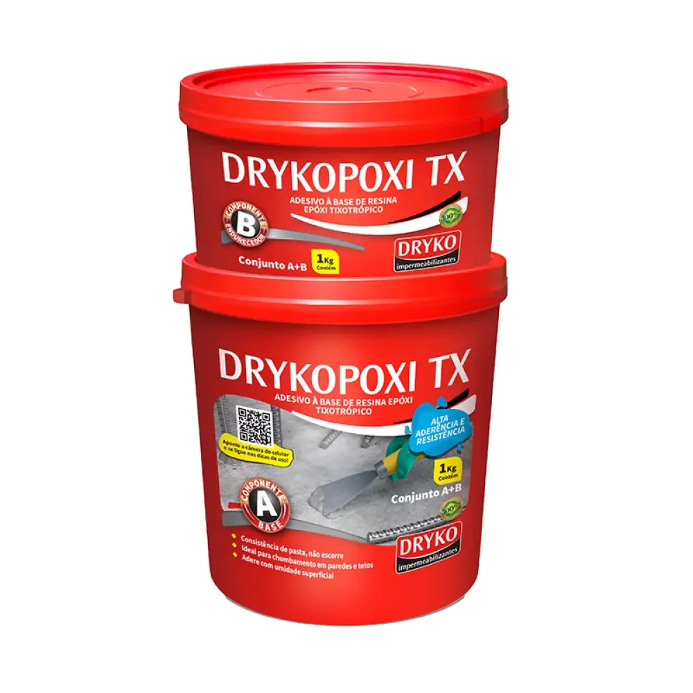 Drykopoxi Ades.estrutural Tx Tixotropico Base Endurecedor 1k