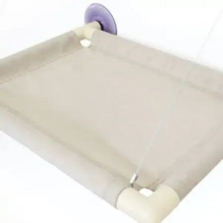 Cama Suspensa Para Gatos Catbed Suede Marfim G