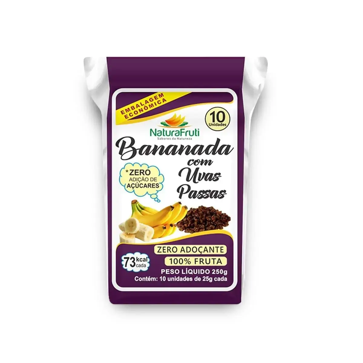 Bananada Uvas Passas 150g Naturafruti