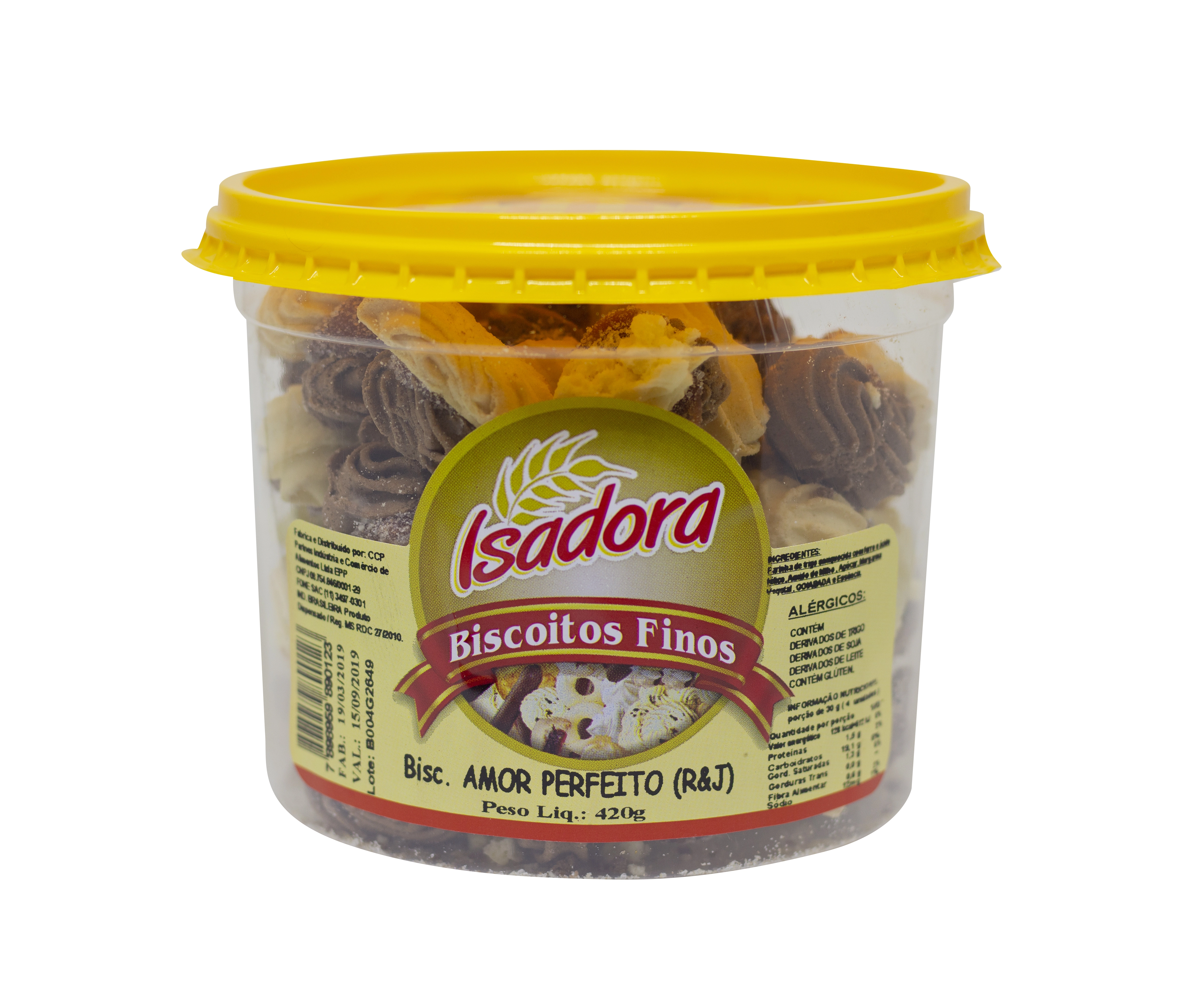 Bisc Isadora 400g Amor Perfeito