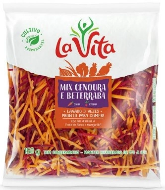 Mix Cenoura E Beterraba La Vita 150g