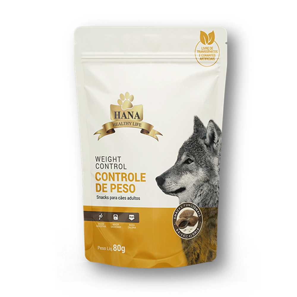 Petiscos Hana Nuggets para Cachorro Controle de peso 80G