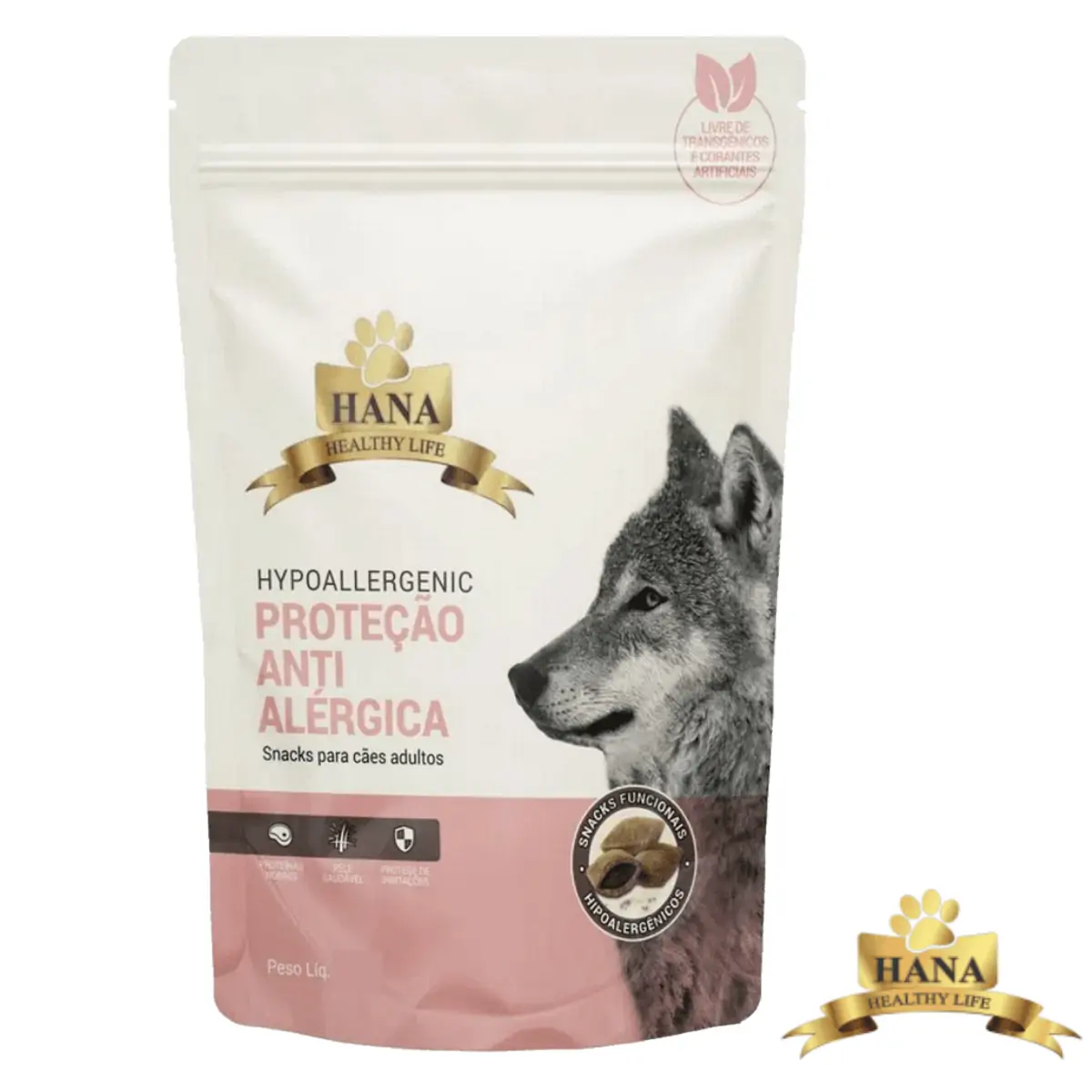 Petiscos Hana Nuggets para Cachorro Hipoalergênico 80G