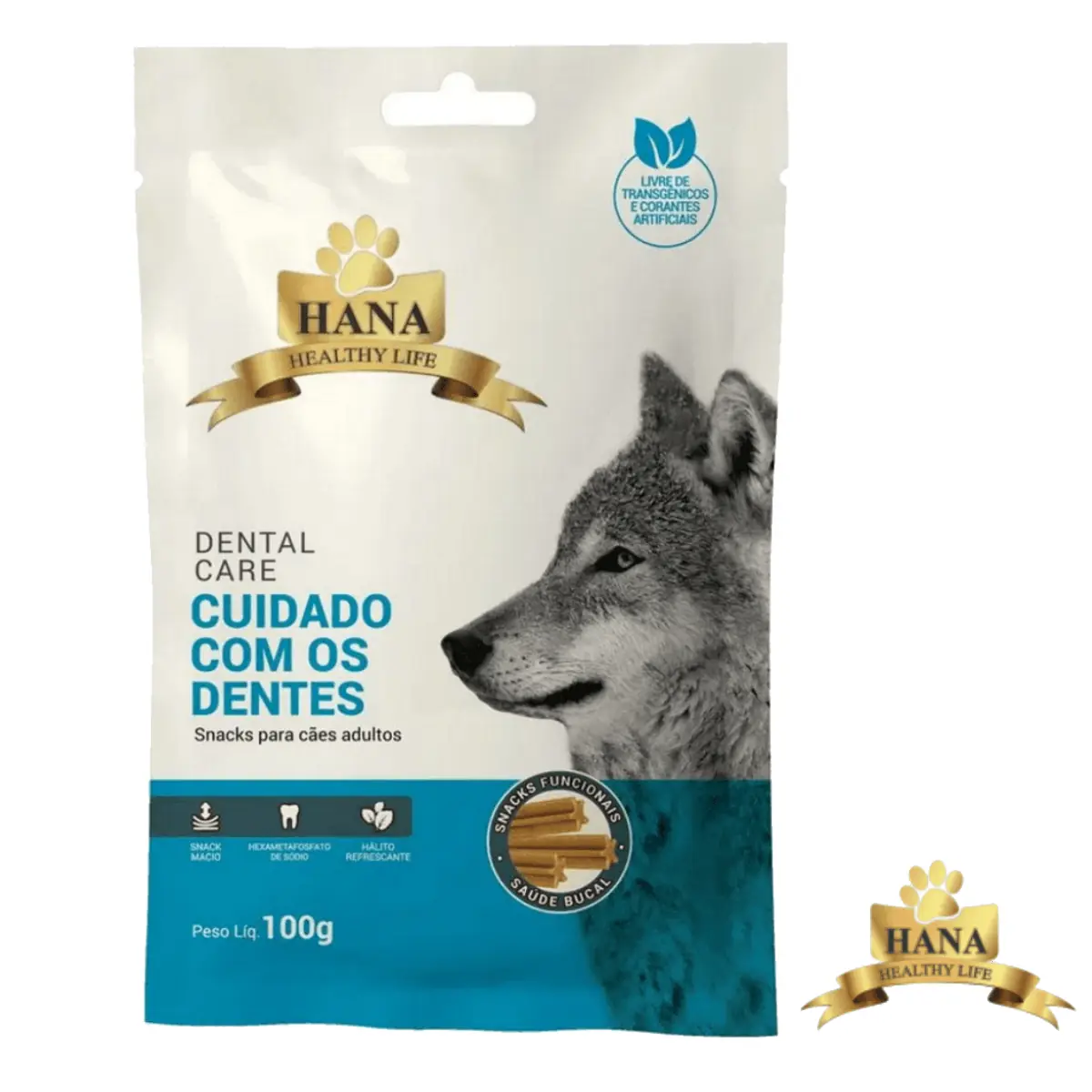 Petiscos Hana Sticks para Cachorro Dental Care 100G