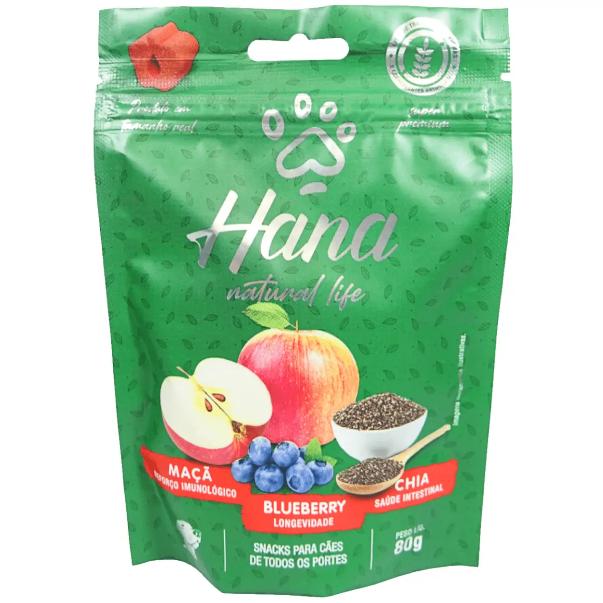 Hana Natural Life Maça/blueberry/chia 60g