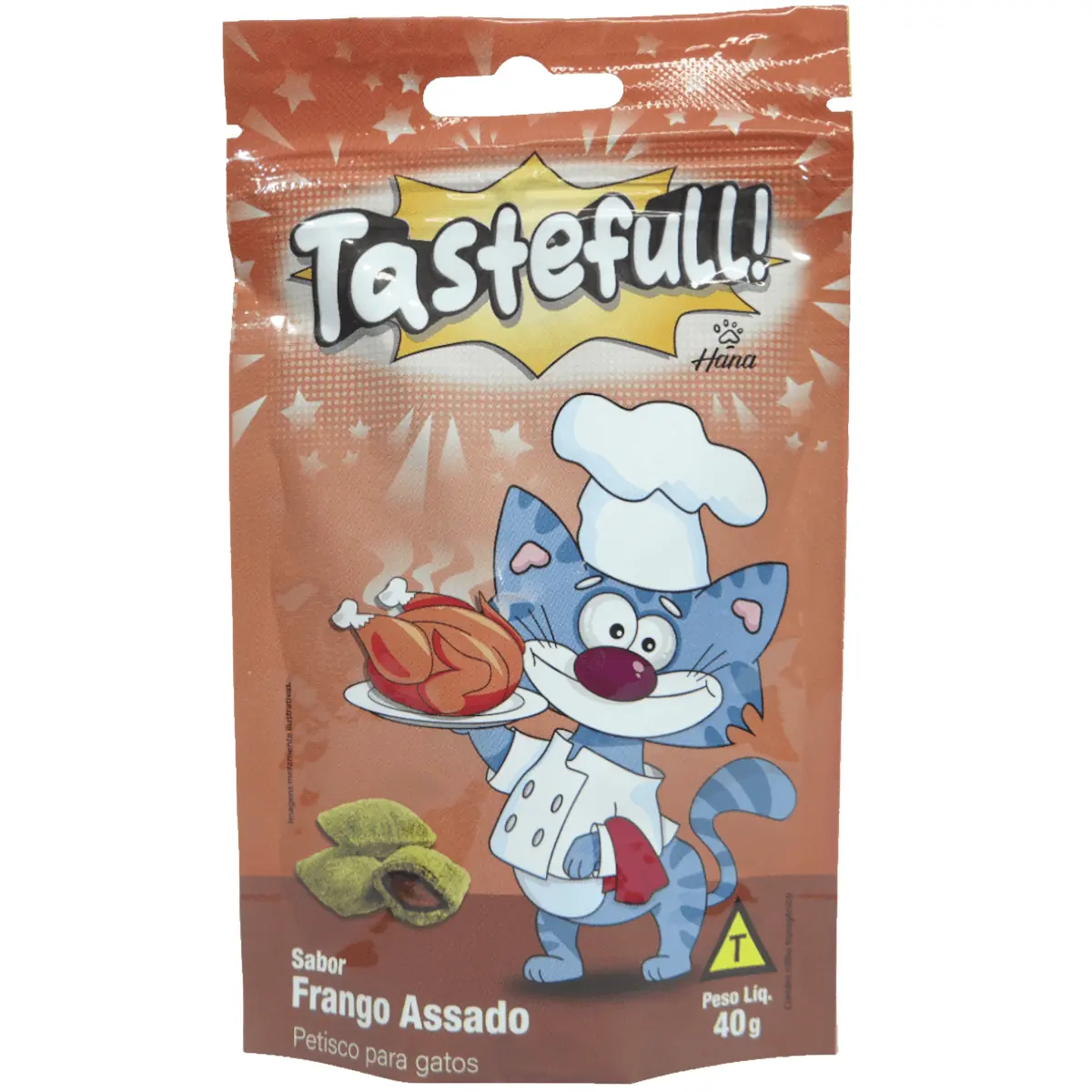 Hana Tastefull Nuggets Gatos 40g Frango Assado