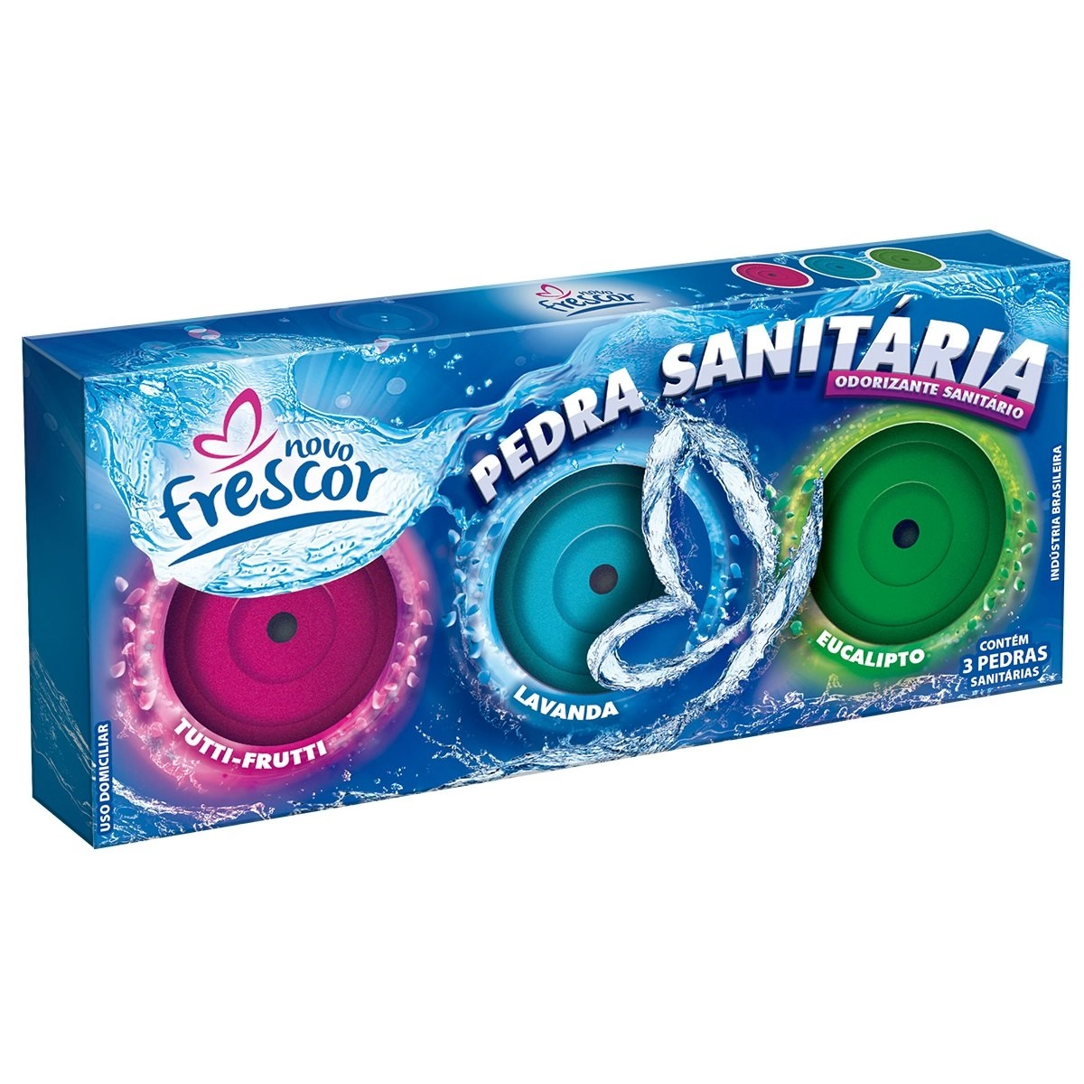 Pedra Sanit Novo Frescor 75gr 3 Unid