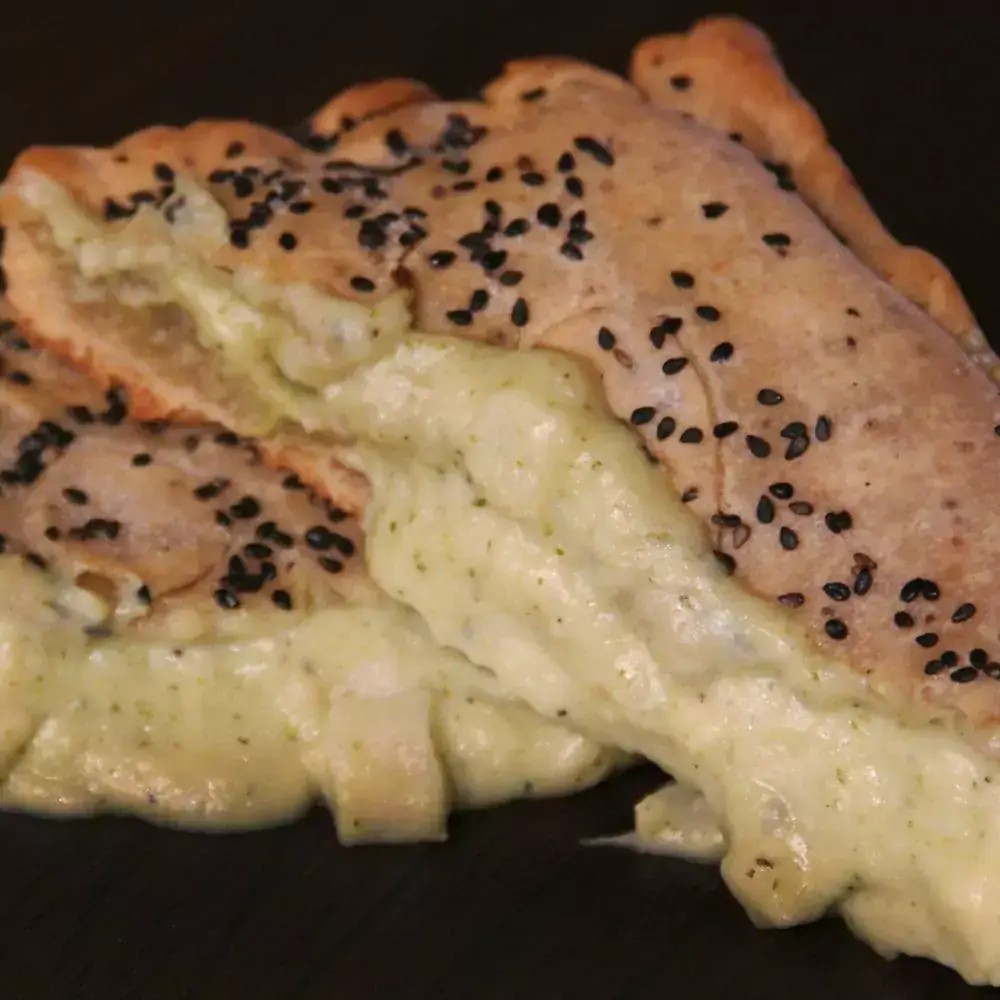 Torta de Palmito com purê de brócolis e parmesão 450g