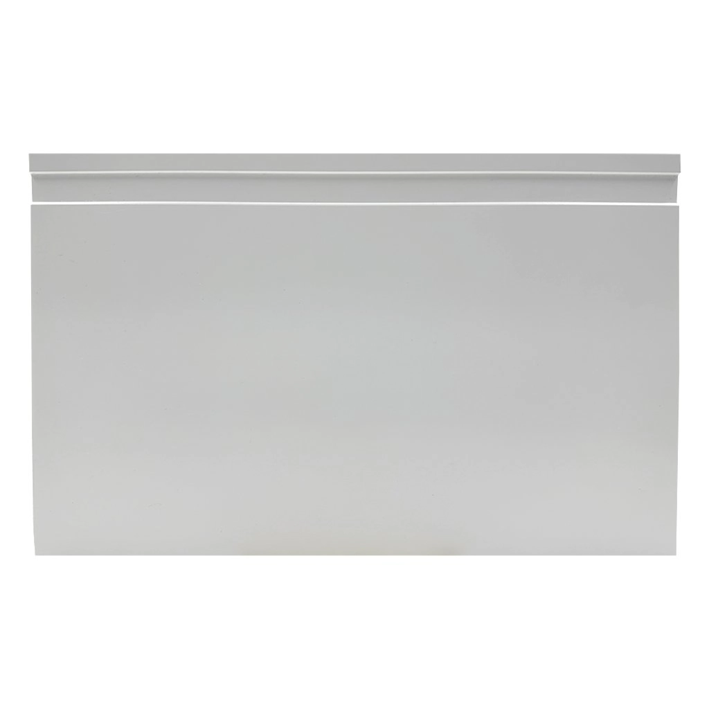 Rodapé De Poliestireno Frisado 20cm X 2,40m Rende 2,40 Metros Casa Grassi - Caixa Com 2,4 M - Branco