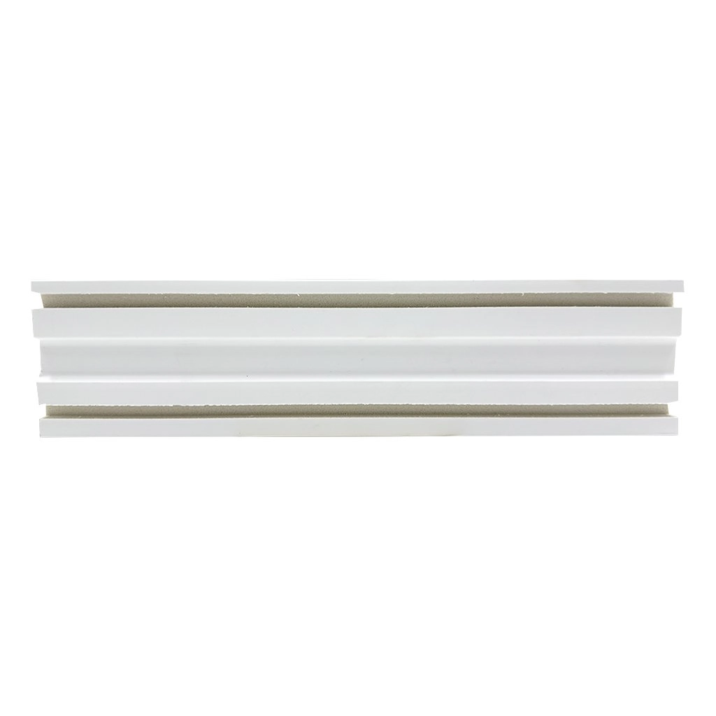 Rodapé De Poliestireno Liso 7cmx2,25m Rende 2,25m - Caixa Com 2,5 M - Branco