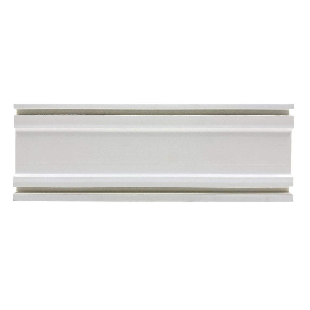 Rodapé De Poliestireno Liso 10cmx2,25m Rende 2,25m - Caixa Com 2,5 M - Branco