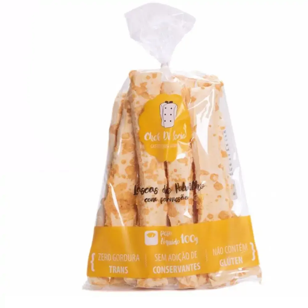 Lascas De Polvilho Com Parmesão 100g Chef Di Serio