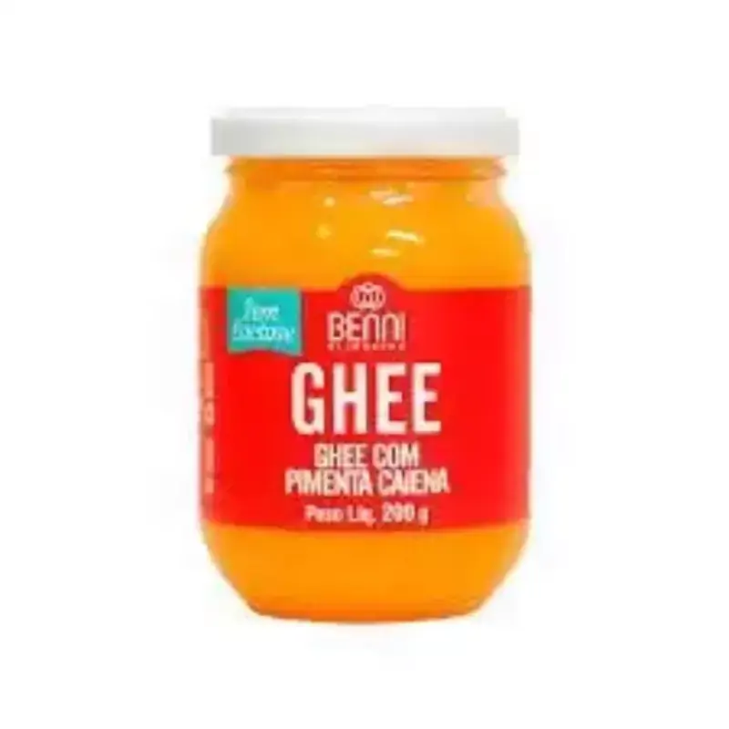 Manteiga Ghee com Pimenta Caiena Sem Lactose Benni 200g