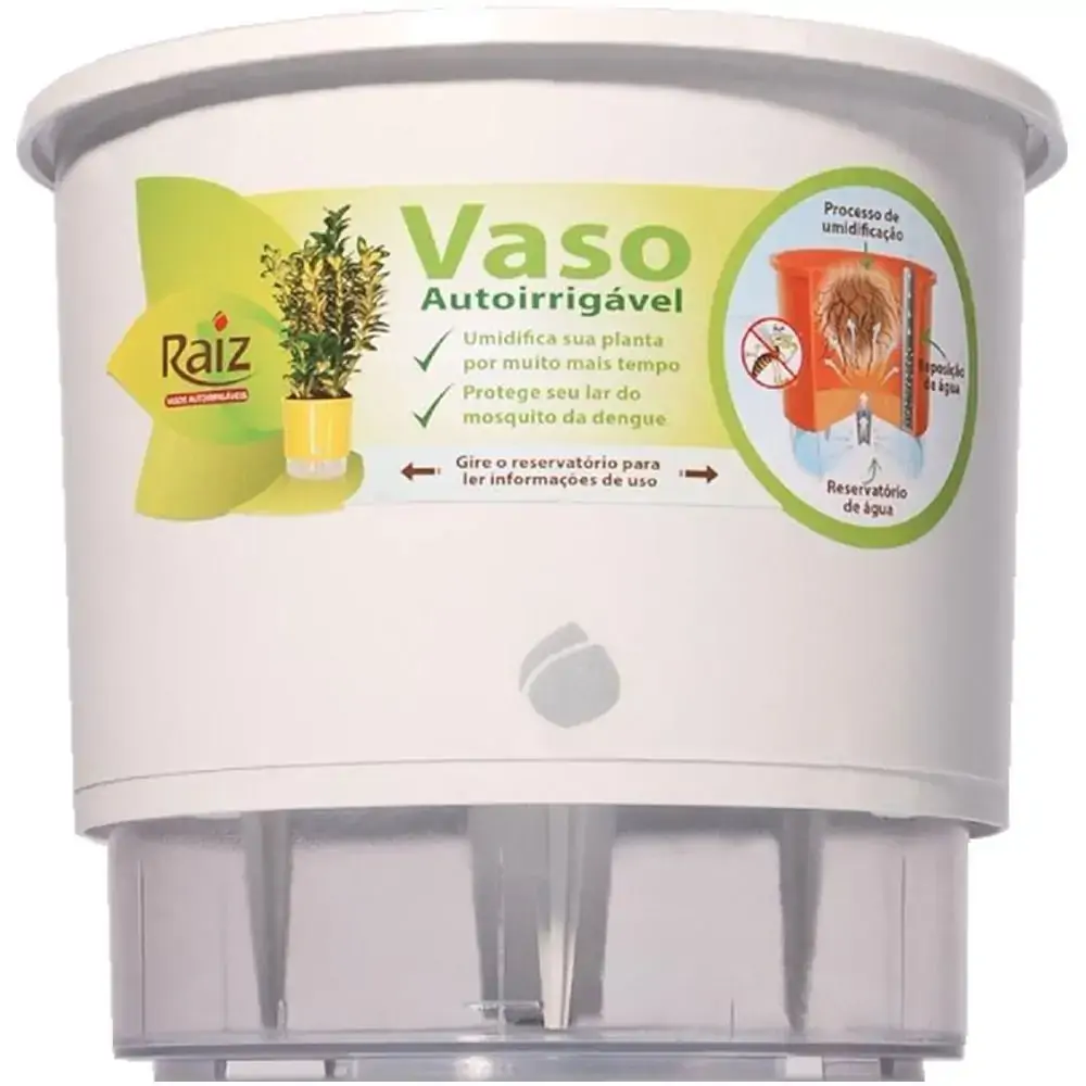 Vaso Raiz Autoirrigavel 04 Branco
