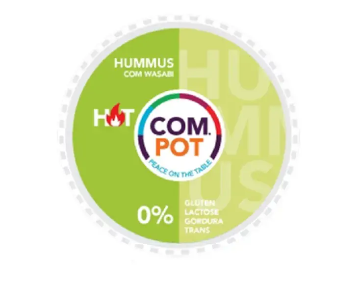 Hummus Com Wasabi Compot