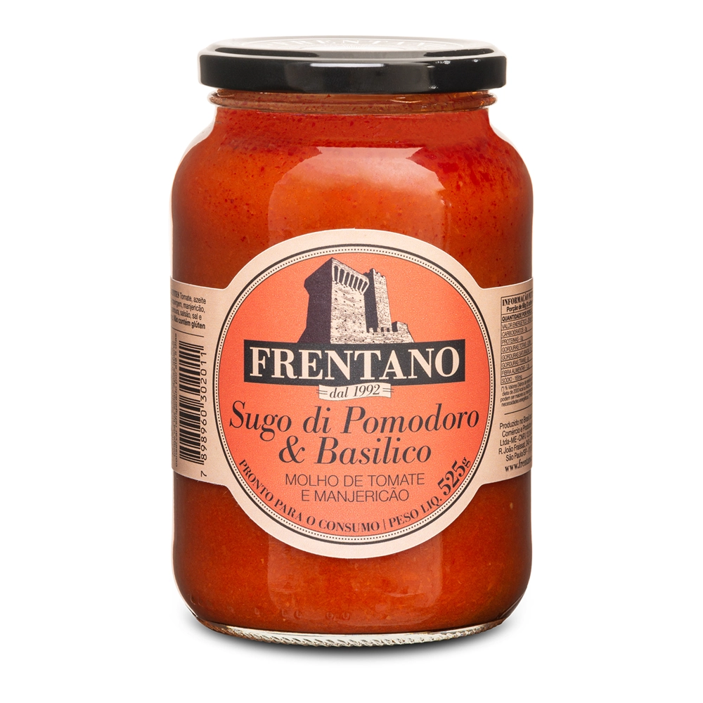 Molho Frentano Tomate Manjericao 525g