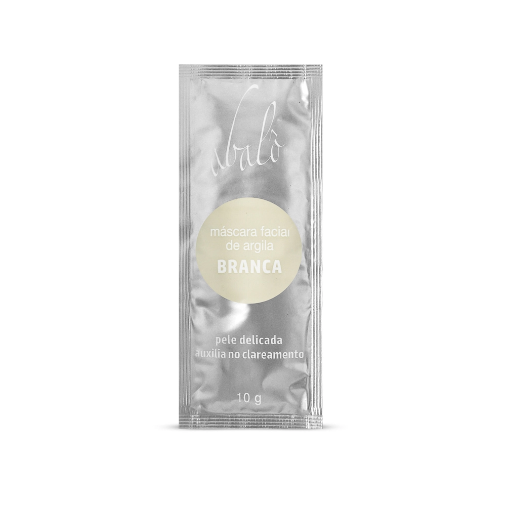 Mascara Facial Abalo Argila Branca Sache 10g