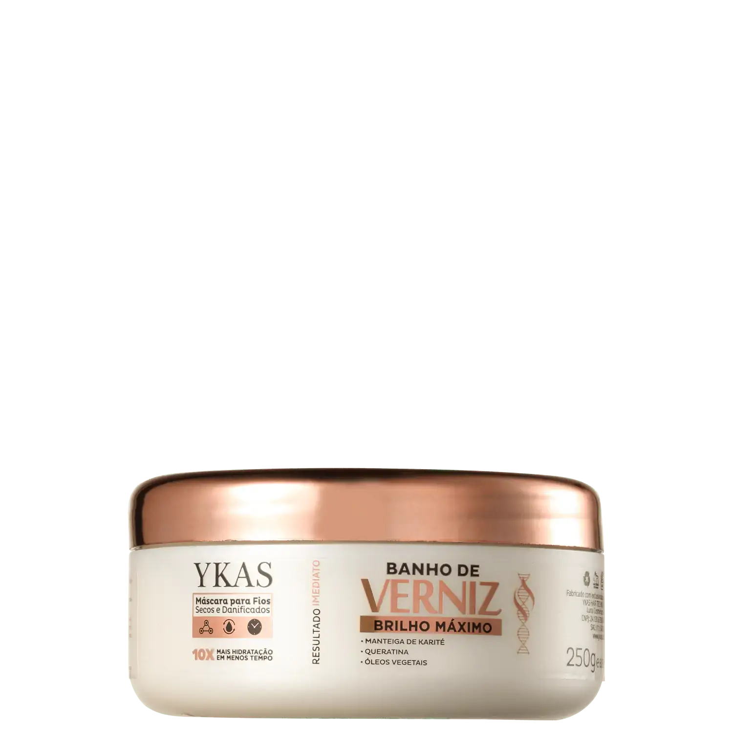 Mascara Ykas Banho De Verniz Brilho Max 250gr