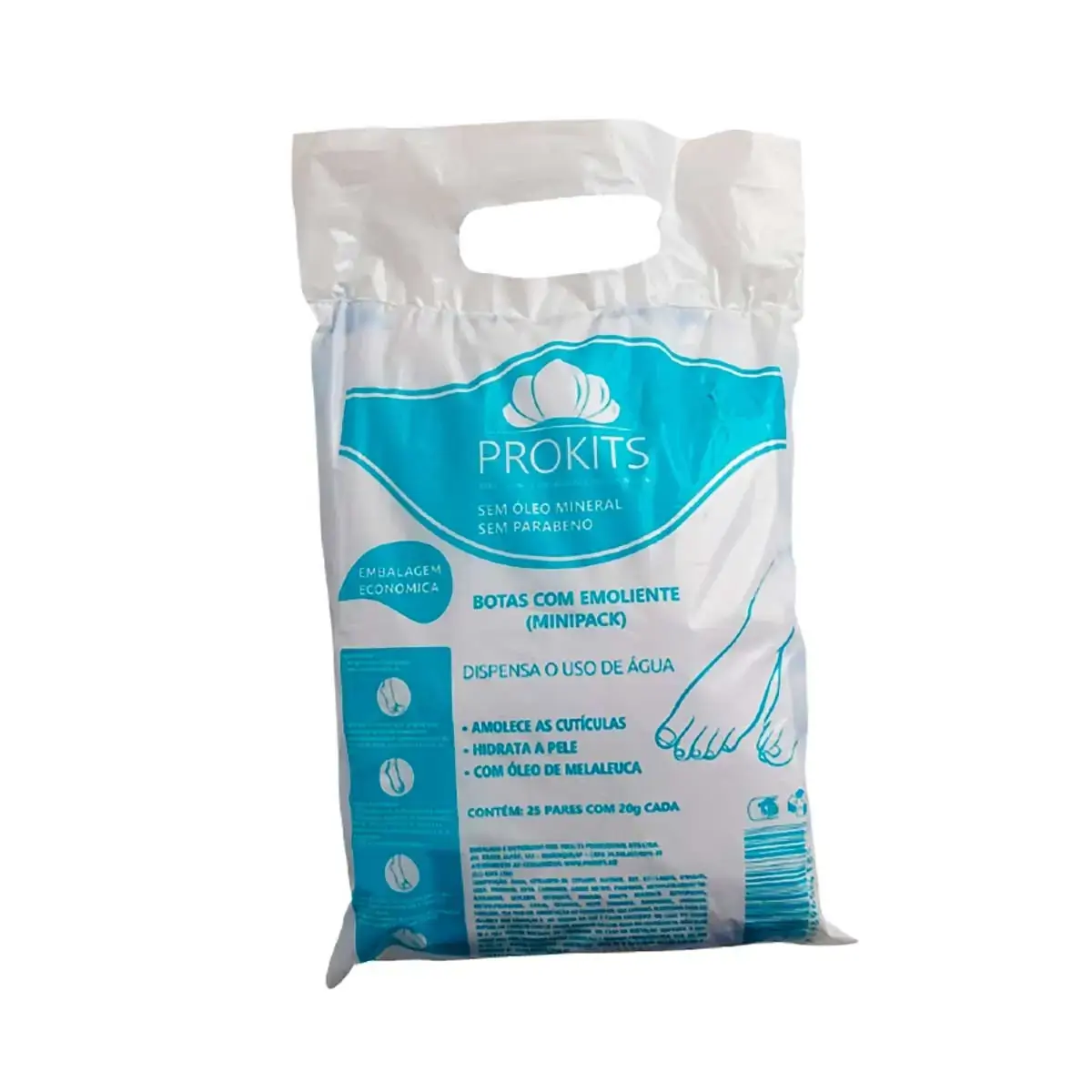 Bota Higienica Prokits Botas Emoliente Minipack 25und