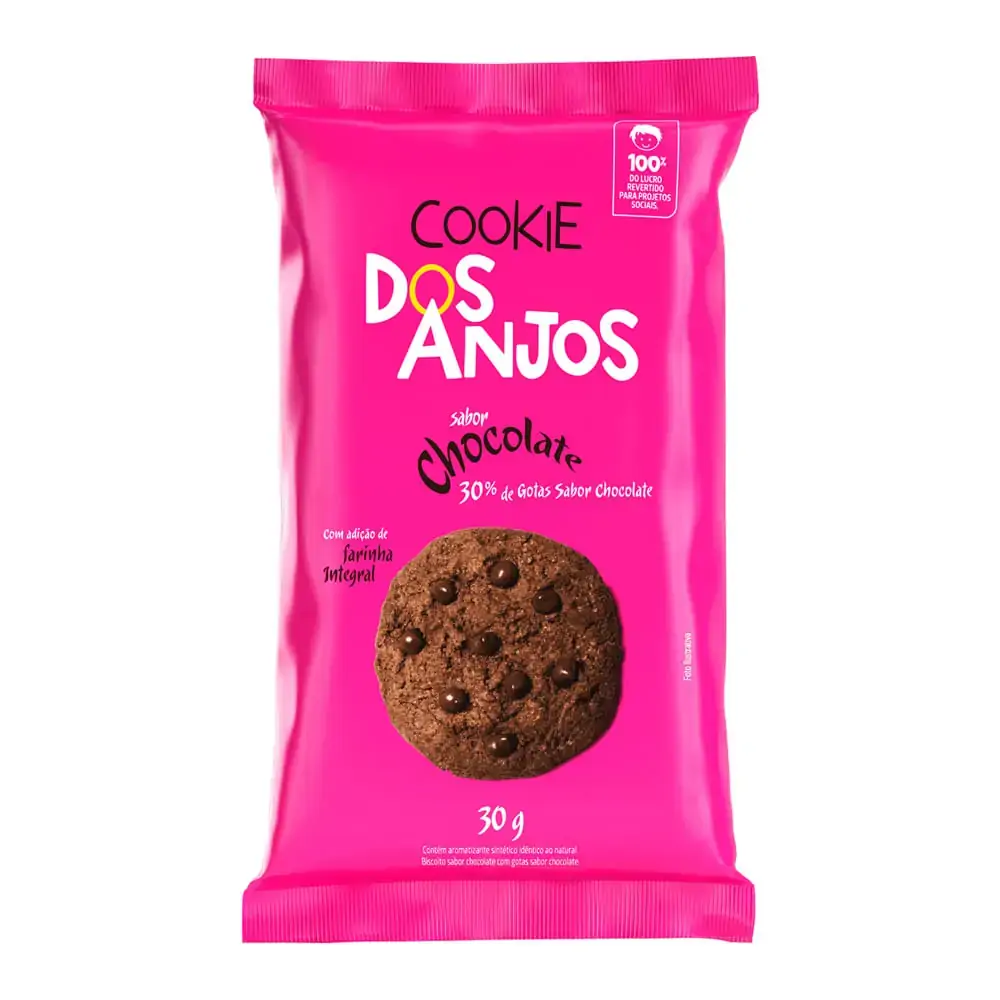 Cookies Dos Anjos Chocolate Gotas Ch 30g