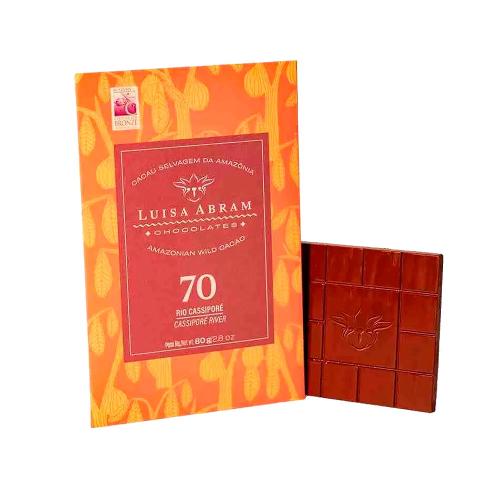Barra de Chocolate Luisa Abram Rio Cassiporé 70% Cacau