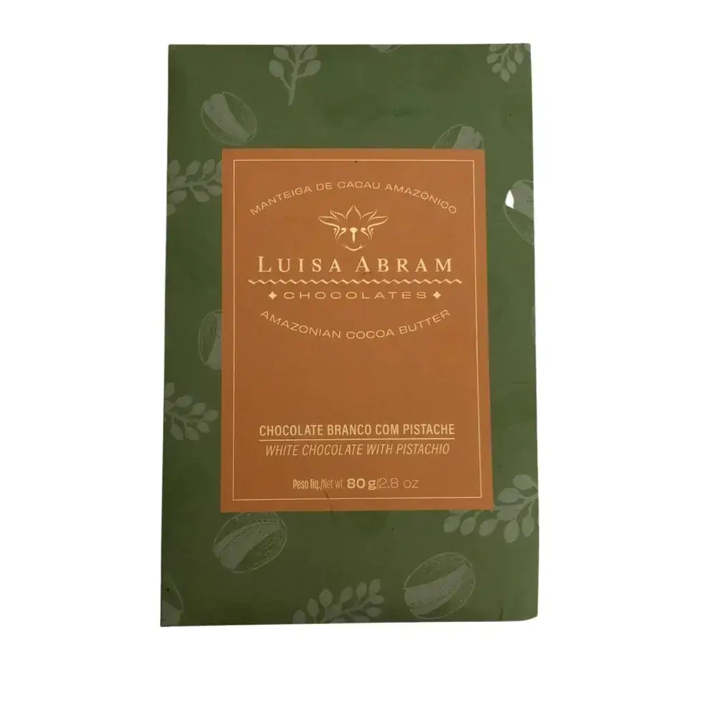 Choc Branco C/pistache Luisa Abram 80g