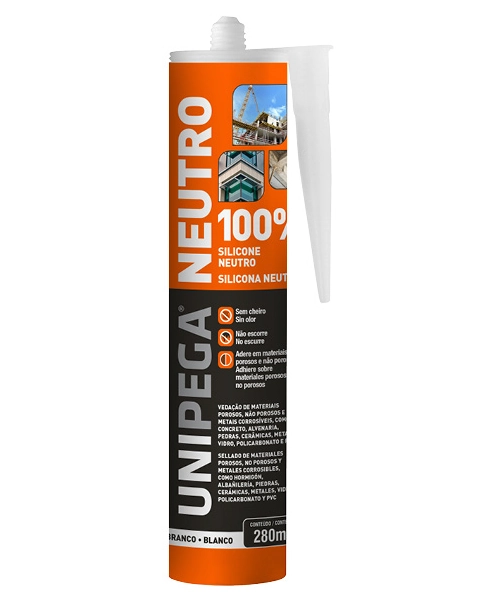 Silicone 260g Neutro Transparente Unipega - Unico