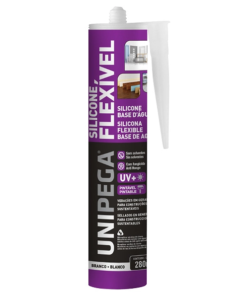Silicone 400g Híbrido Flexível Base D água Unipega - Unico