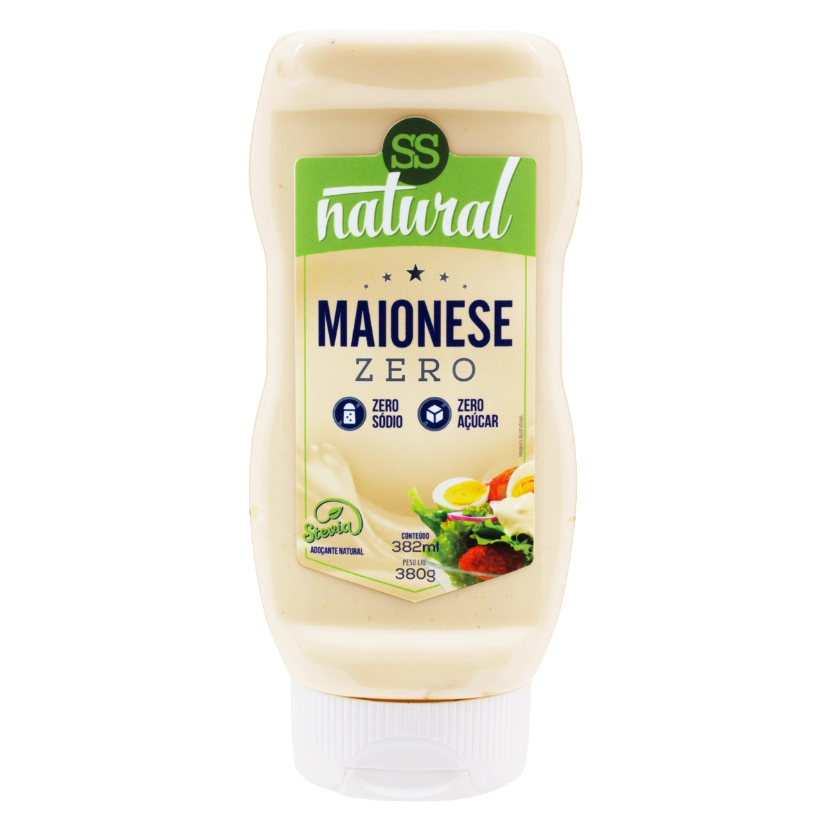 Maionese Zero Sódio Ss Natural Squeeze 380g