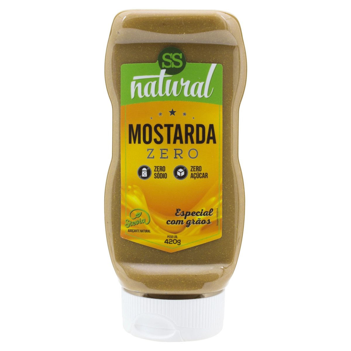 Mostarda Zero Sódio Ss Natural Squeeze 420g