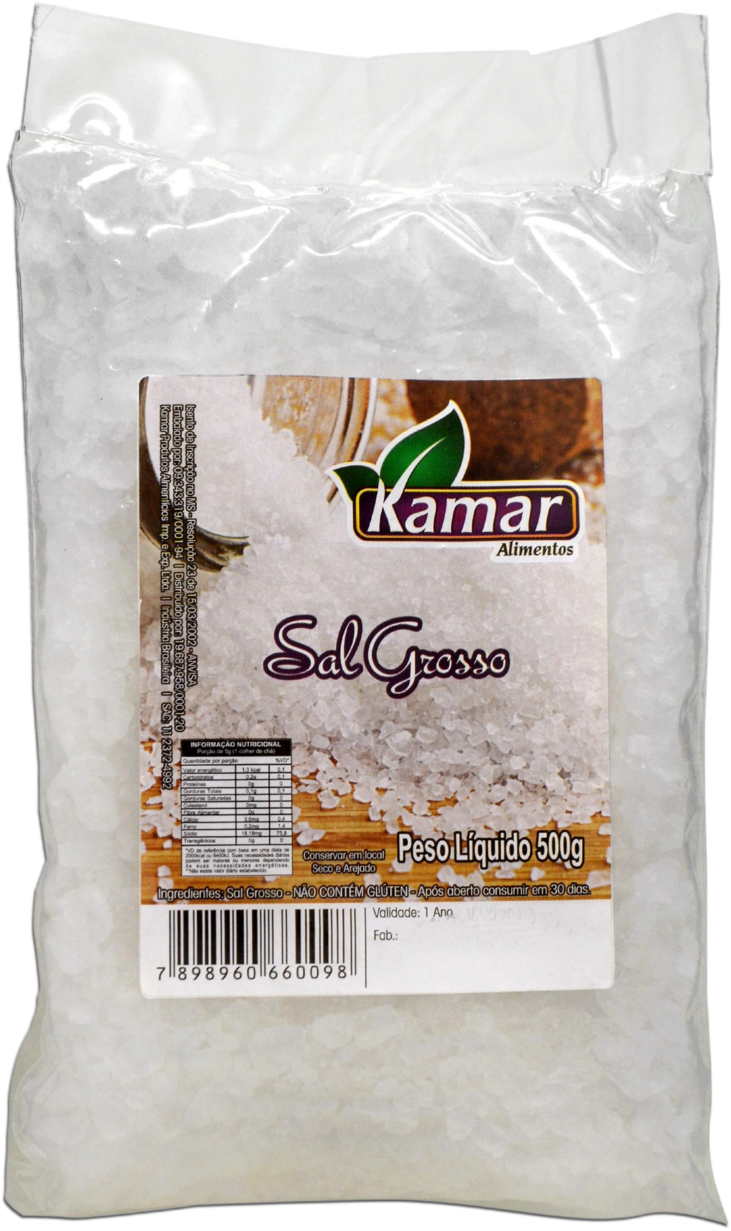 Sal Grosso Kamar 500g / Kg