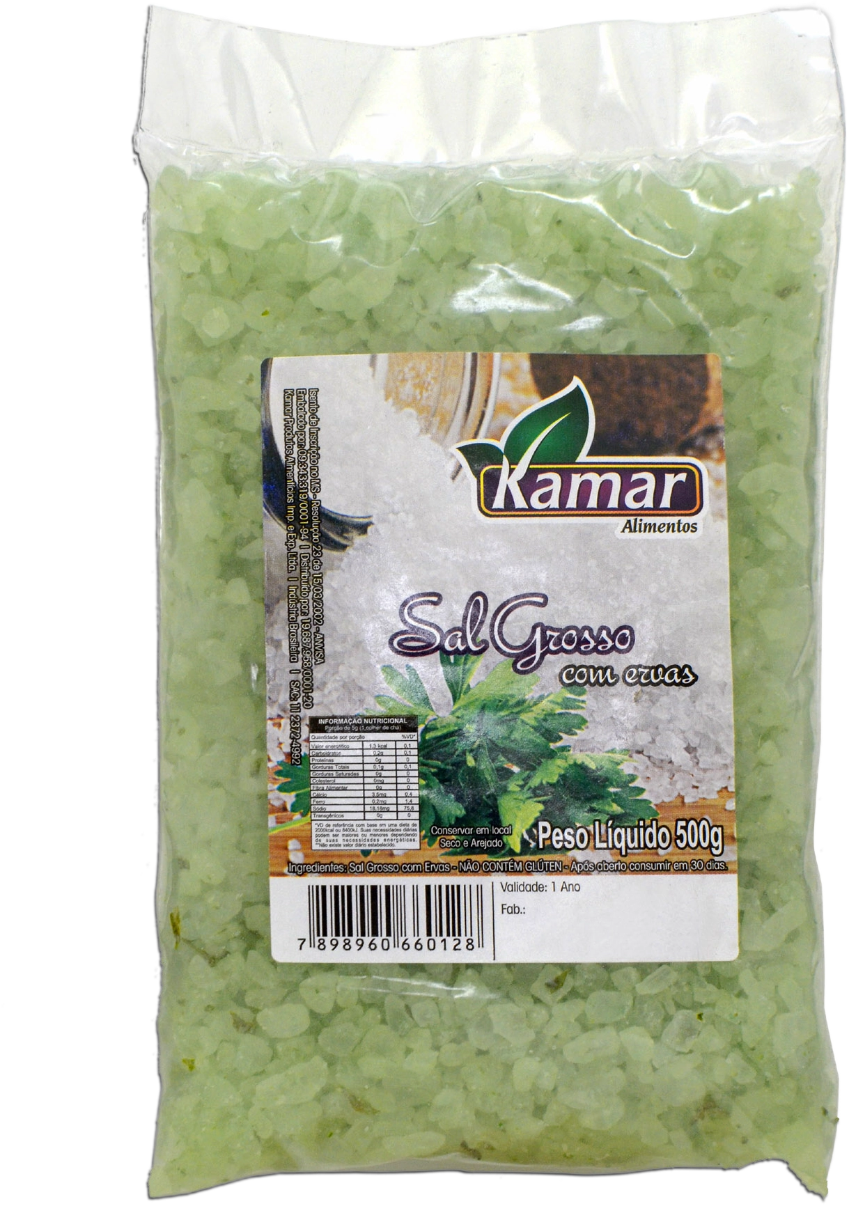 Sal Grosso Kamar Ervas Finas 500g / Und
